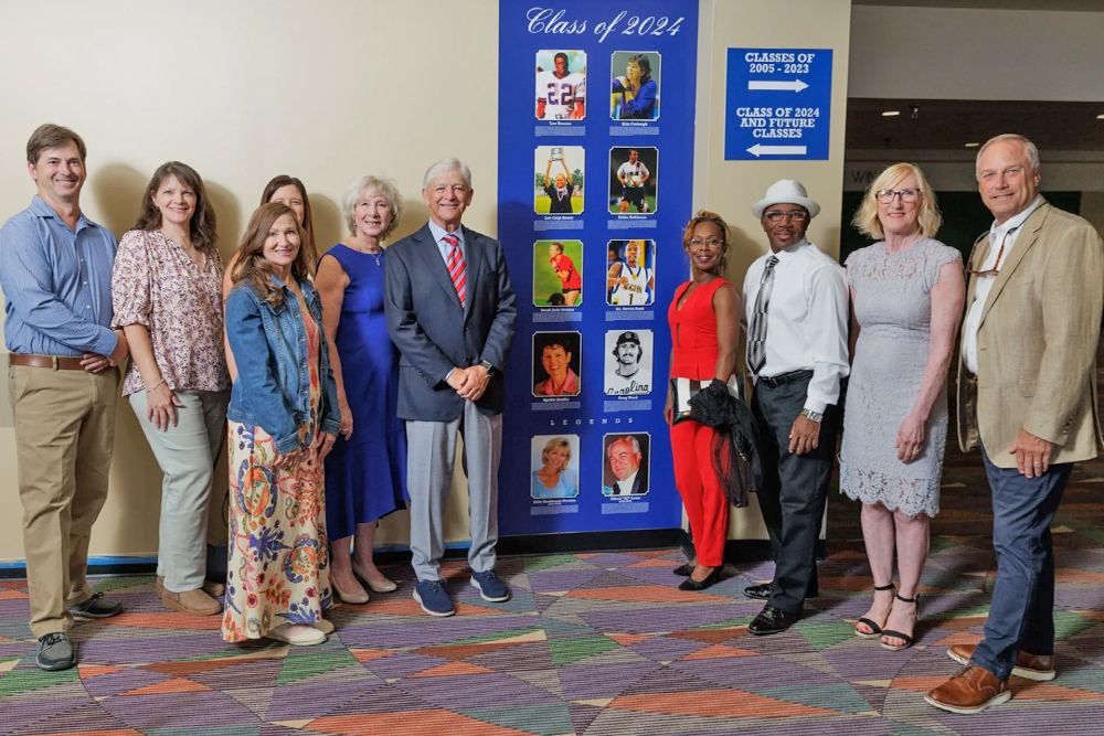 Just a small group of the many individuals who came out to honor Sally